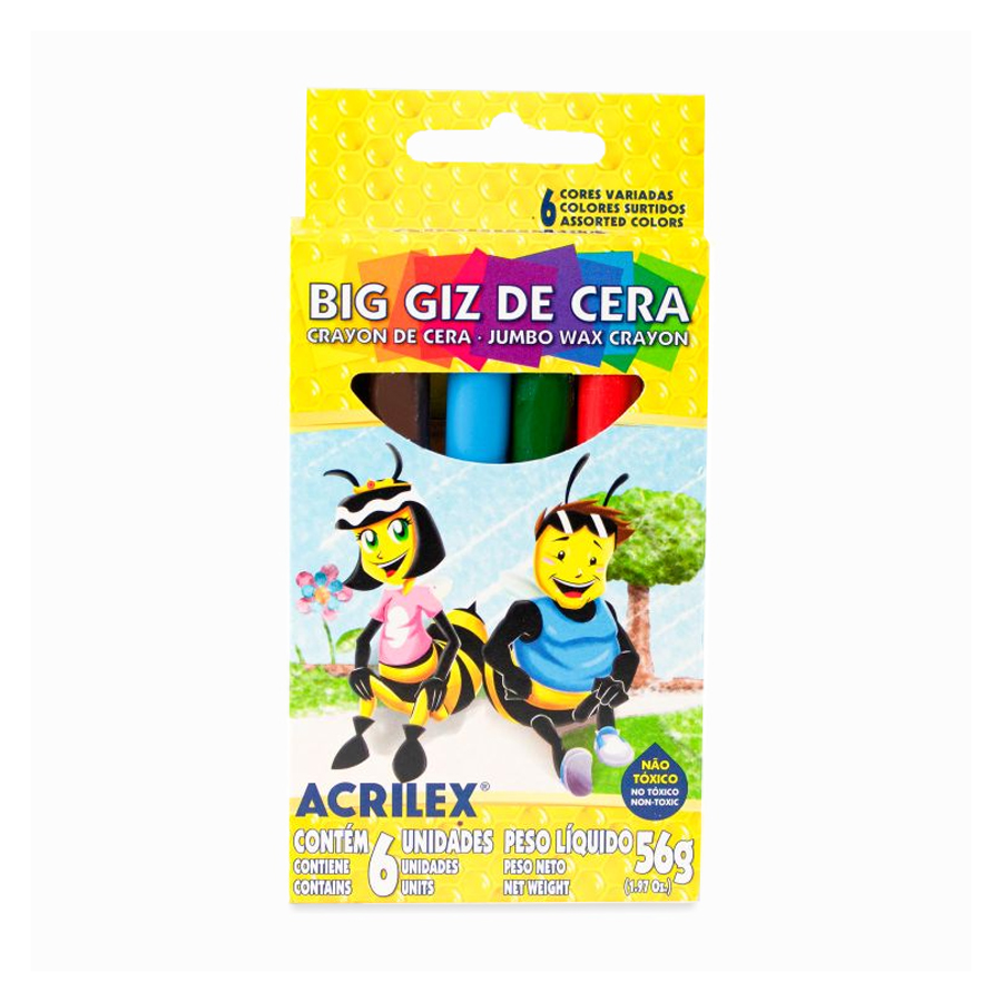 Crayola Acrilex Gruesa x 6 Col. R: 9106