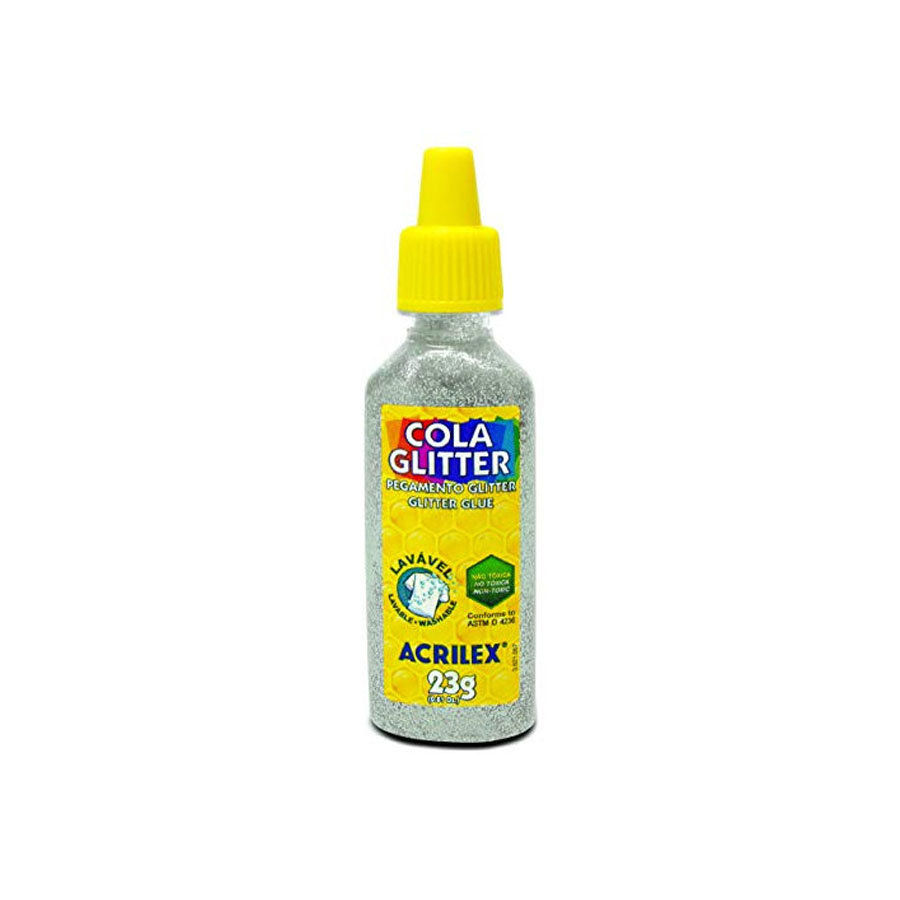 Cola Glitter Acrilex 23gr - Plata 2900-202