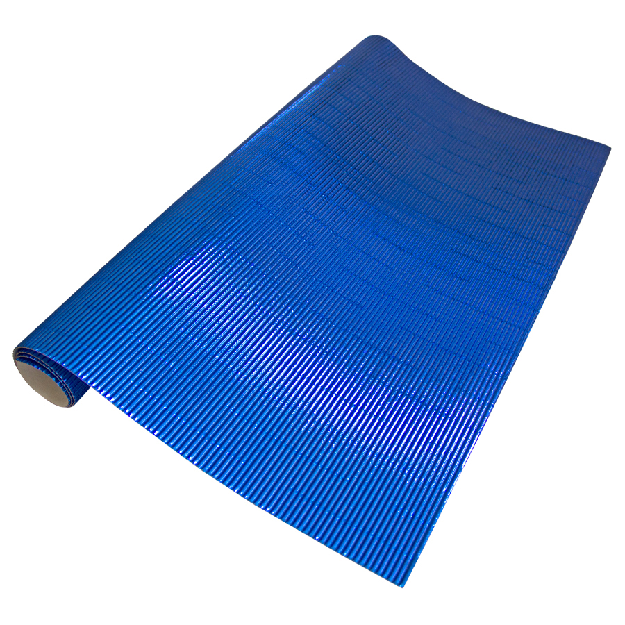 Carton Corrugado Metalizado Azul 50x70cm ALAMO