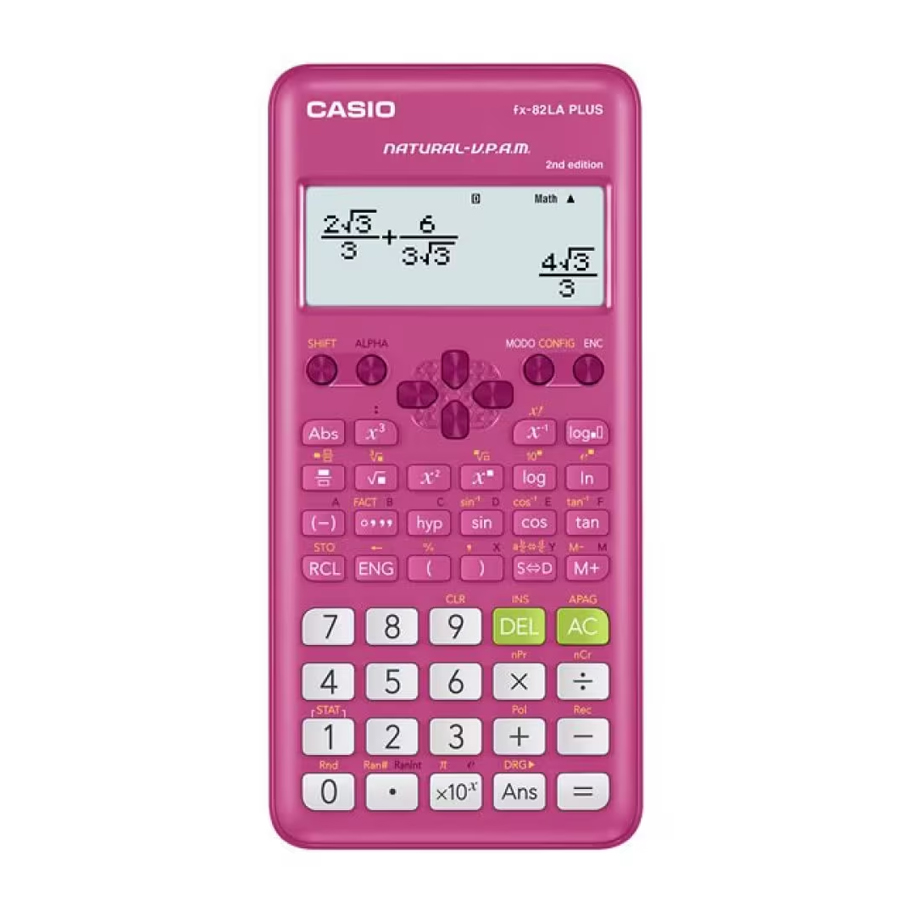 Calculadora Cientifica Casio FX-82LA 252 Func. Ros