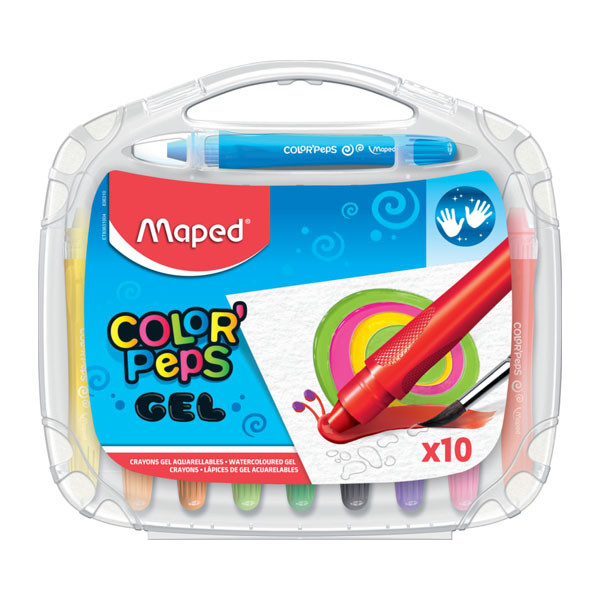 Crayon Maped Gel Ac. Irrompible x 10 Col. 836310