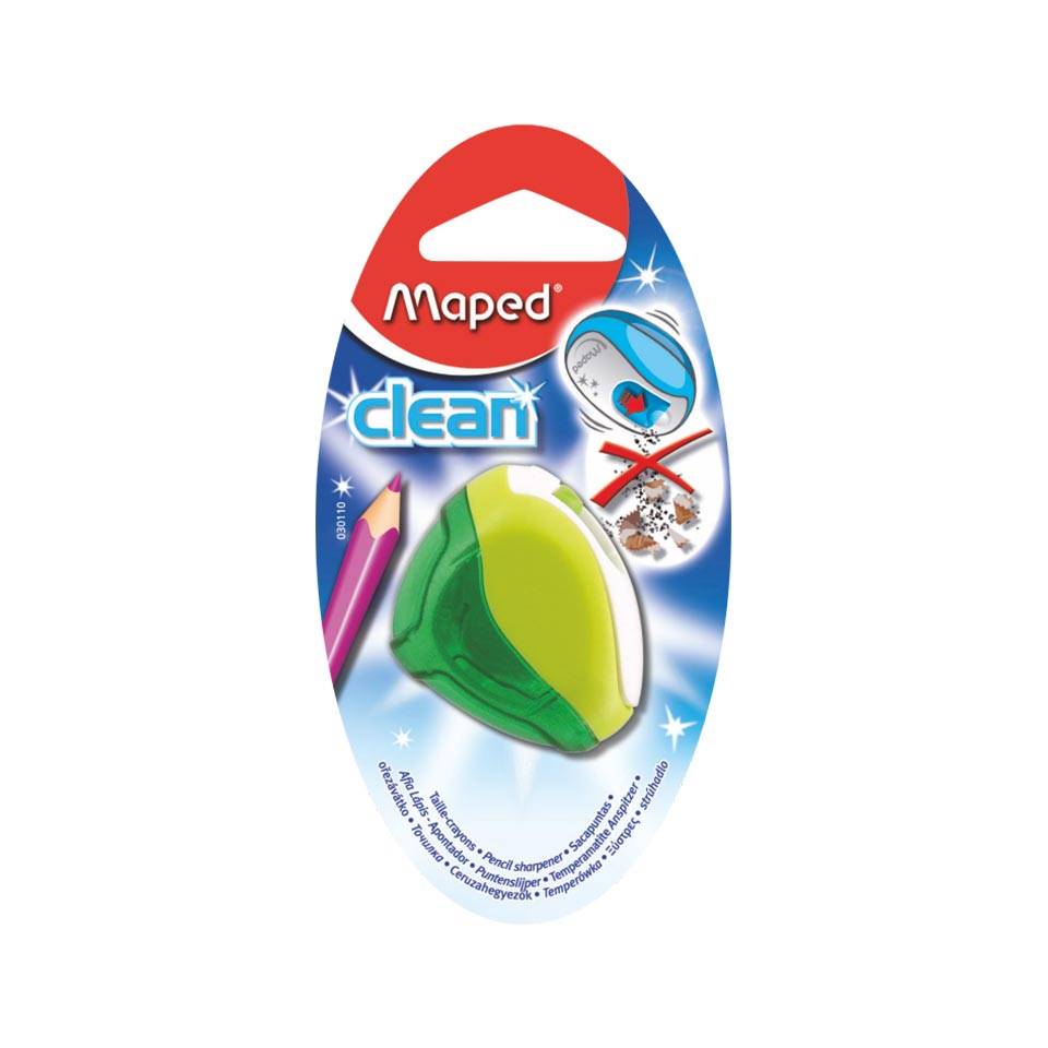 Sacapunta Plastico Clean Maped c/ Deposito 030110