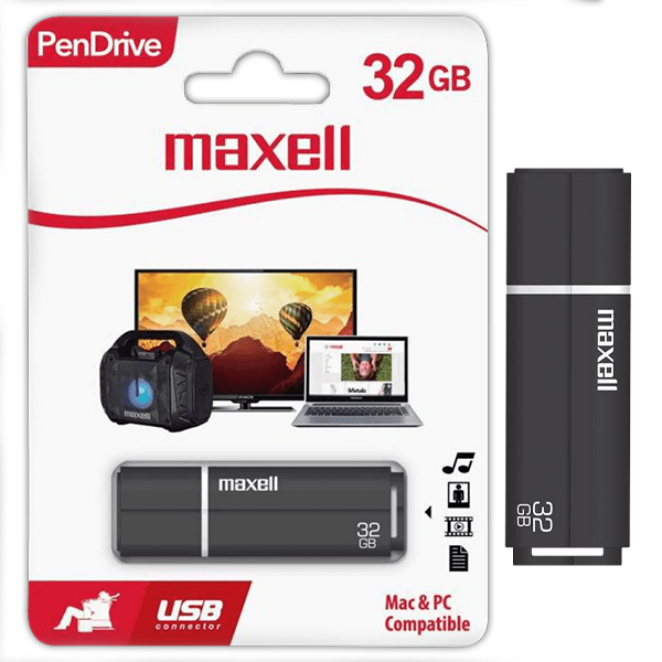 Pen Drive Maxell 32GB - Negro 347540
