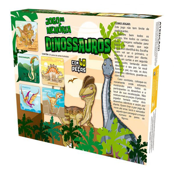 Juego de Memoria Dinosaurio 40pcs Pais&Filhos 7269